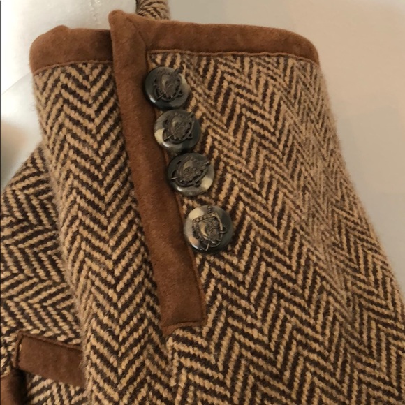 Ralph Lauren Herringbone Riding Jacket Size 14 - Picture 6 of 11